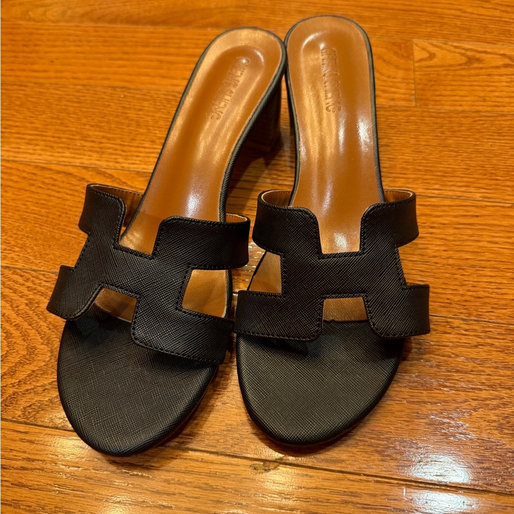 Black Slide Sandals size 8